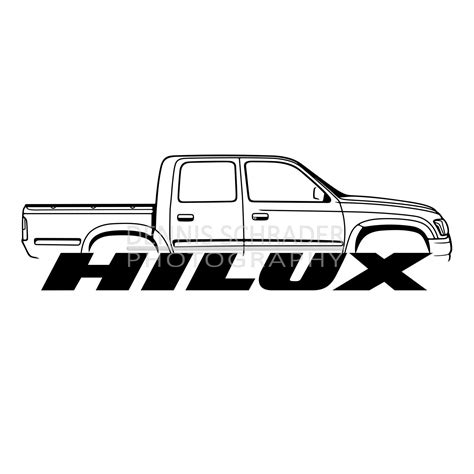 Truck Svg Eps Png Toyota Hilux Svg Illustration Truck SVG Etsy