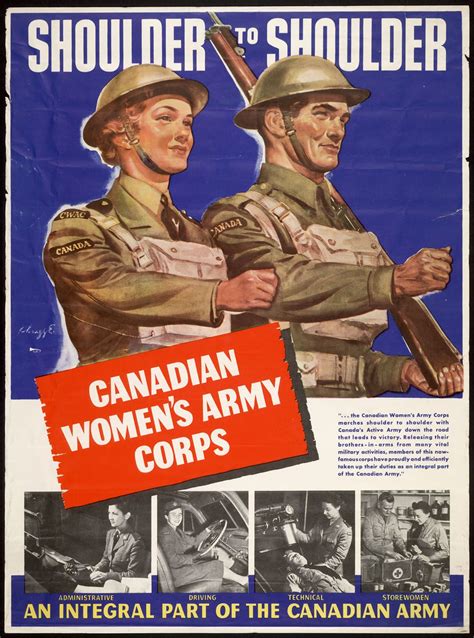 The Canadian Women S Army Corps Was A Non Combatant Branch Of The