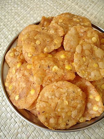 Andhra Snack - Pappu Chekkalu (Rice Crackers) - Indian food recipes - Food and cooking blog