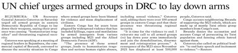 Dawn EPaper May 07 2023 UN Chief Urges Armed Groups In DRC To Lay