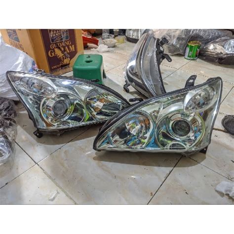 Jual Headlamp Headlight Lampu Depan Toyota Harrier Lensa Gerak Original