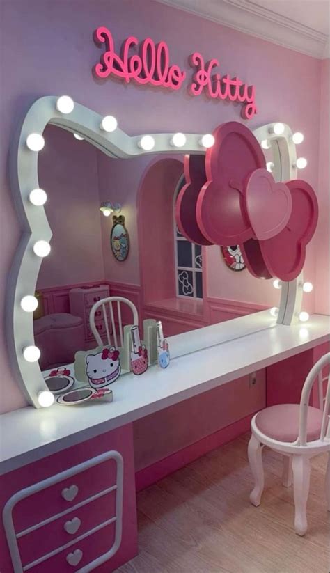 Impressions Vanity Supercute Hello Kitty Tabletop Desk Mirror With