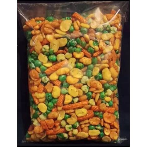 1 Kg Kacang Mix Campur Kapri Tepung Koro Stick Pedas Balok Pang Pang