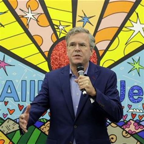 Jeb Bush Campaigns Rainbow Of Colors Goes On Display