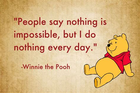 Winnie The Pooh I Do Nothing Every Day Winnie The Pooh Amen Funny