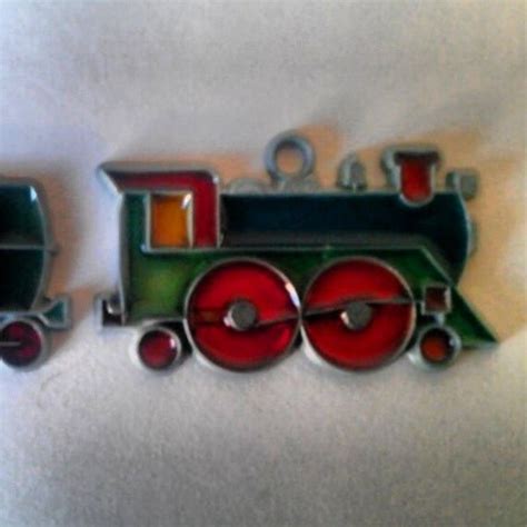 Stained Glass Train Engine And Cars Cute Nursery By Emilyscraftys