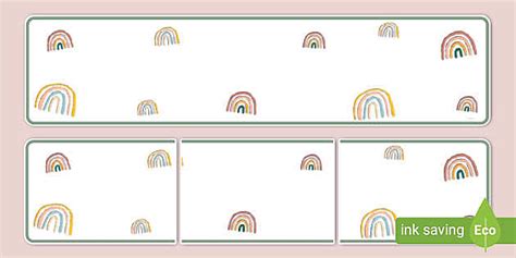 Muted Rainbow Themed Editable Banner Teacher Made Twinkl