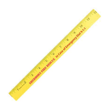 12” Enamel Wood Ruler - Franklin Products