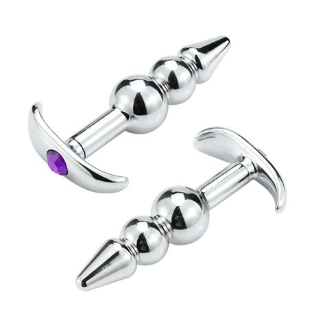 PLUG white Bouchon Anal en métal à ancre intime avec bijoux toucher lisse bouchon Anal sans