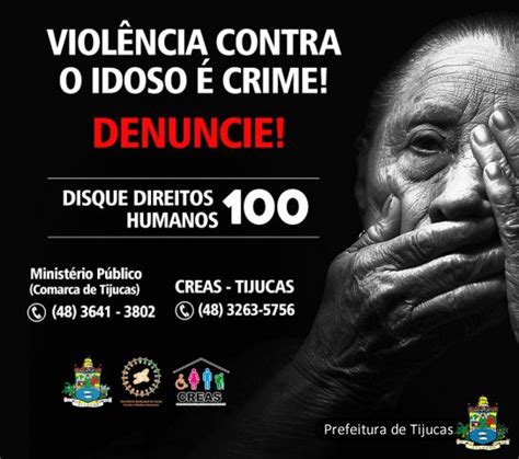 Denúncia de violência contra idosos é tema de campanha em Tijucas