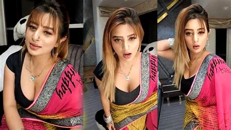 Ankita Dave Hot Saree Live Video In Hd Aagmaal Gives