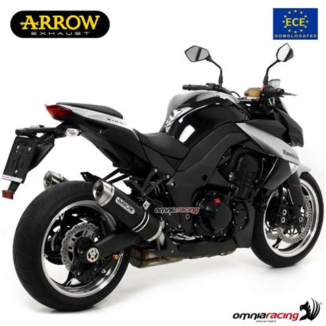 Arrow Pair Of Exhausts Thunder Slip Ons Dark Aluminum Approved For