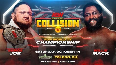 New Title Match Announced For Saturday Nights AEW Collision PWMania