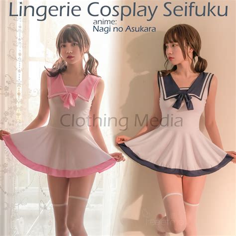 Jual Lingerie Cosplay Baju Seragam Sekolah Jepang Seifuku Sailor Anime