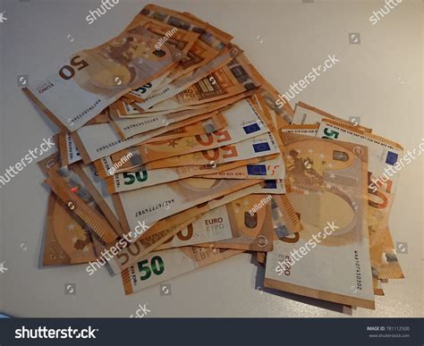 Stack 50 Euro Bank Notes Stock Photo 781112500 Shutterstock