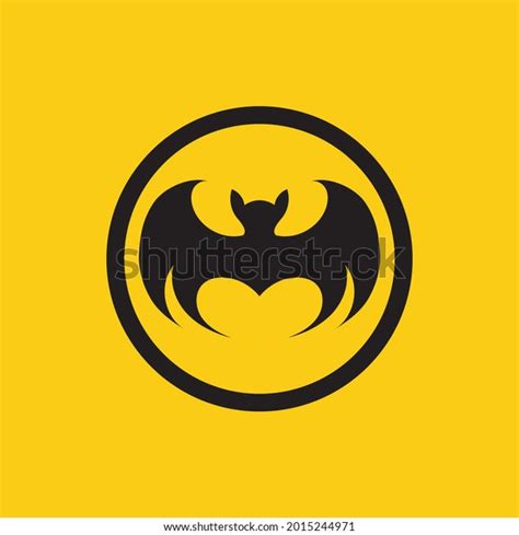 Vector Illustration Black Bat Logo On Stock Vector Royalty Free