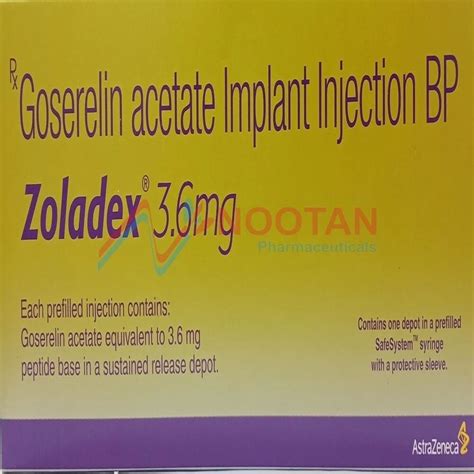 Zoladex 36mg Goserelin Acetate Implant Injection Bp At Rs 9754box In Pune