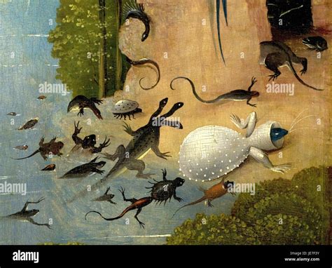 Hieronymus Bosch El Jardín De Las Delicias Panel Izquierdo