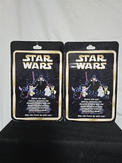 Disney Parks Star Wars Star Tours Mickey Minnie Luke Leia Figure Lot