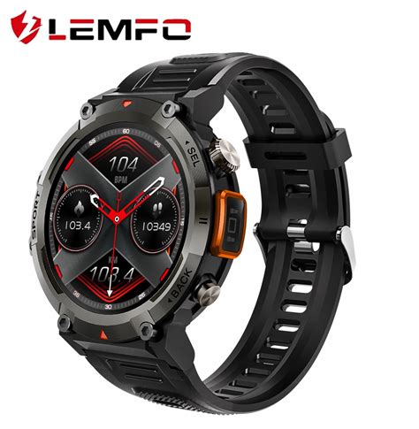 Lemfo New Smartwatch Men Inch Tft Flashlight Hd Screen Bt