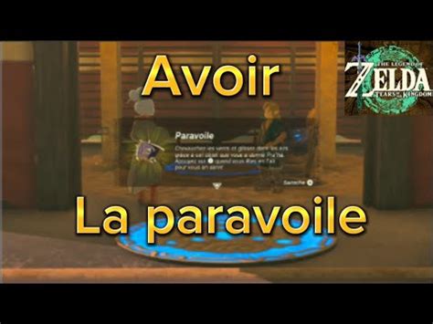 Comment Avoir La Paravoile Sur Zelda Totk Youtube