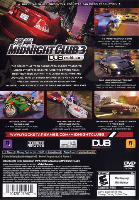 Midnight Club Dub Edition Para Playstation