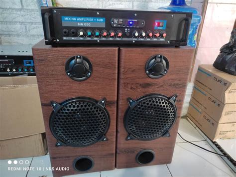 Speaker Aktif Inch Amplifier Pisah Rakitan Premium Lazada Indonesia