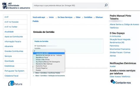 Como aceder à demonstração da liquidação de IRS no portal das Finanças