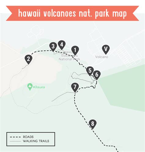 Hawaii Volcanoes National Park Map - A Globe Well Travelled