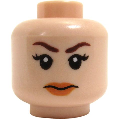 LEGO Light Flesh Princess Leia 75094 Minifigure Head Recessed Solid