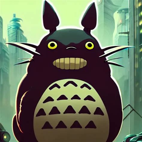 Totoro Sci Fi Gritty Shadowrun Splash Art Art By Stable