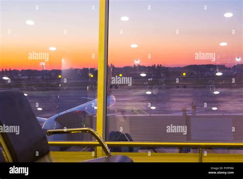 Boryspil, Ukraine- April 28, 2018: Departures Hall in International ...