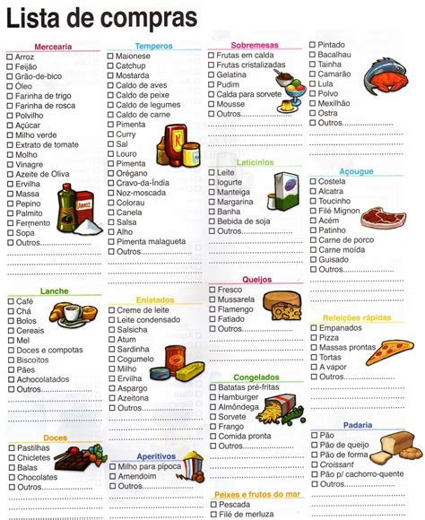 Lista De Compras De Supermercado Completa Como Fazer Dicas Gr Tis