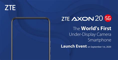 ZTE is launching a 5G phone with the world's first in-display camera ...