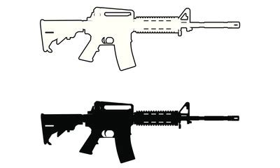 Tactical Ar 15 Silhouette