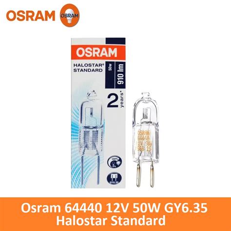 Osram 64440 50w 12v GY6 35 Halostar Standard Halogen Lamp Peanut Bulb