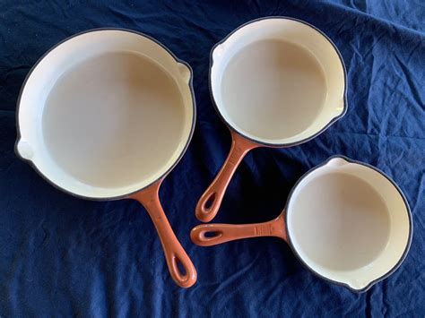 HEUCK CLASSICS Cast Iron Skillets Lightly Used 3 Piece EBay