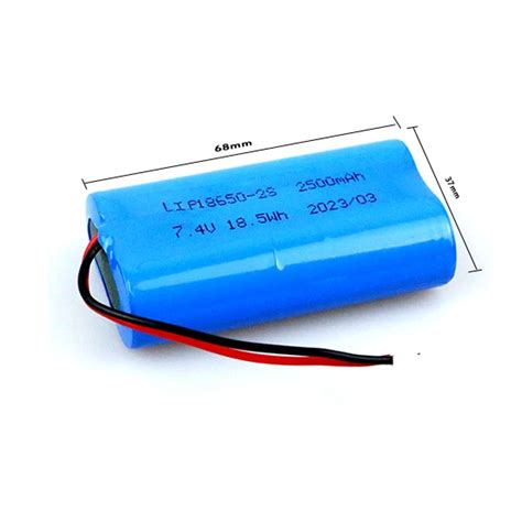 7.4v Battery Rechargeable Li-ion 2000mah 2200mah 2500mah 2600mah ...