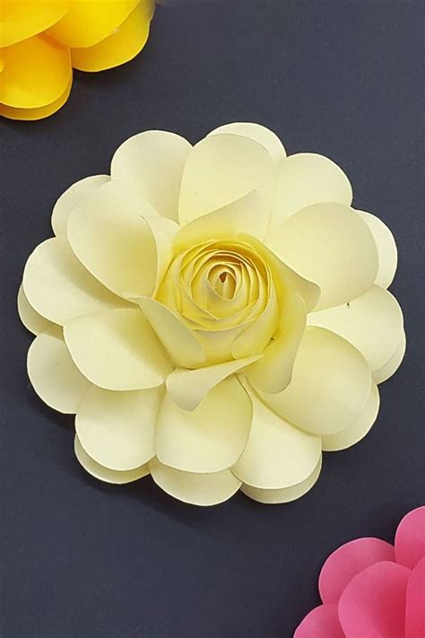 Easy Way To Make Realistic Paper Rose Flower 🌹 Paper Craft 🌹 Diy Paper