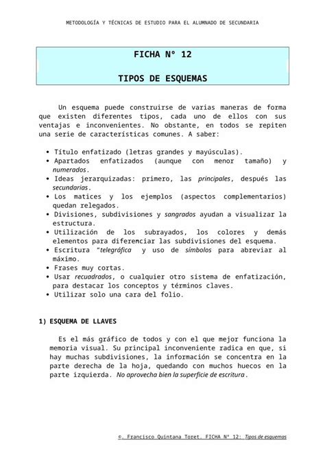 DOC FICHA Nº 12 TIPOS DE ESQUEMAS DOKUMEN TIPS