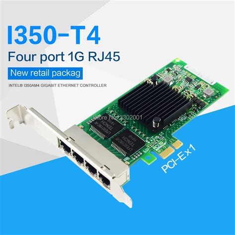 Intel Ethernet Server Adapter | Server Ethernet Card 4 Port - I350-t4 4 ...