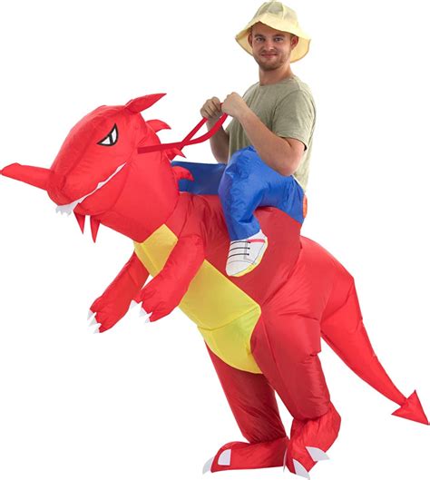 Yeahbeer Dinosaur Inflatable Costume T Rex Fancy Dress Halloween Blow Up Ebay