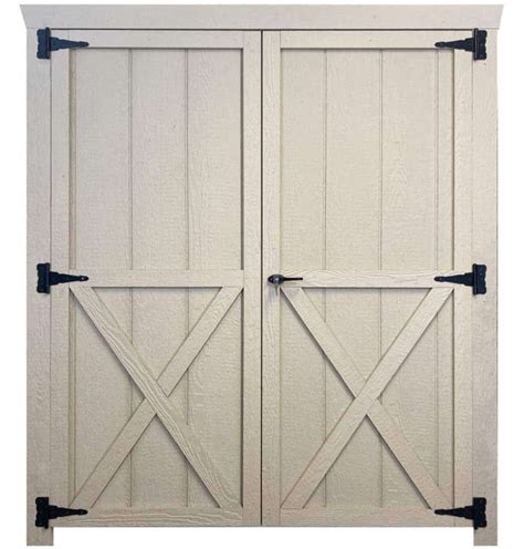 60" Traditional Style Wooden Double Shed Doors - Shed Repair LLC