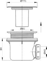 Поддон для душа RGW Stone Tray ST/AL-0128G 80х120 с сифоном купить в ...