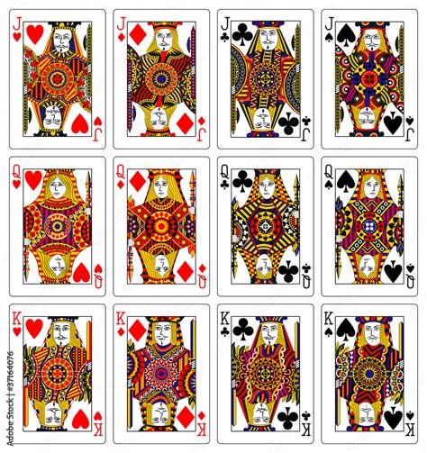 Jacks Queens Kings Playing Cards X Mm Stock Illustration Adobe Stock