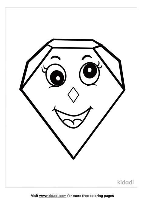 Diamond Shape Coloring Page Atelier Yuwa Ciao Jp