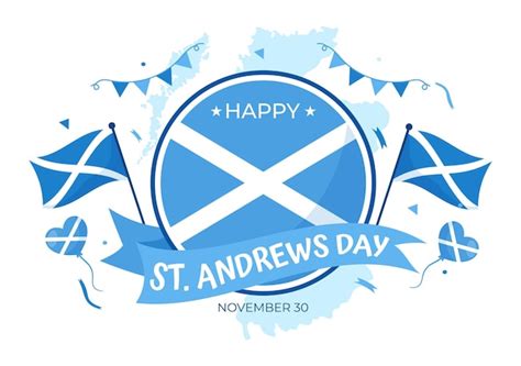 Premium Vector St Andrew Day Vector Illustration On November With