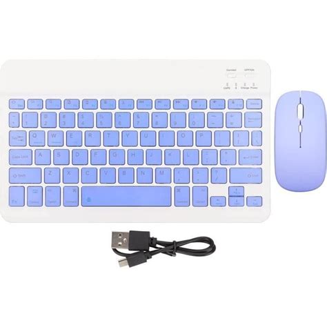 Ensemble Clavier Et Souris Bluetooth Usb Ultra Fin Portable