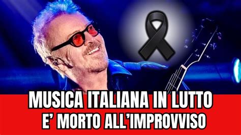 Musica Italiana In Lutto Tozzi E Morto Pochi Minuti Fa Tutti In