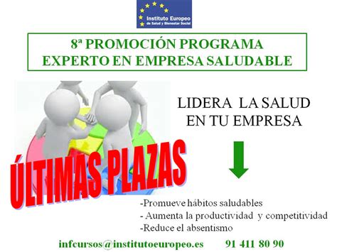 Instituto Europeo De Salud Y Bienestar Social ¡Últimas Plazas